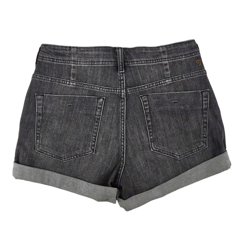 Pilcro The Lonnie Cuffed High-Rise Denim Shorts 26 Studded - Picture 3 of 8